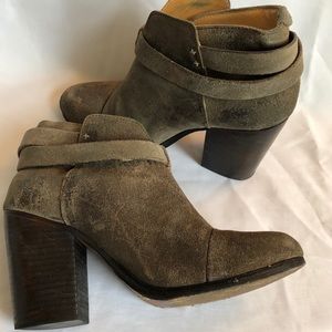 Rag and Bone Harrow Belted Suede Ankle Bootie